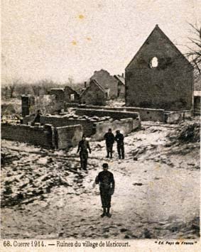Carte postale de Maricourt (1914)