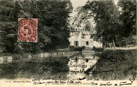 carte postale du château