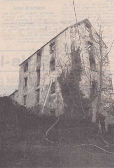 Moulin du milieu après l'incendie